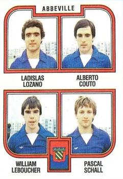 1982-83 Panini Football 83 (France) #372 Ladislas Lozano / Alberto Couto / William Leboucher / Pascal Schall Front