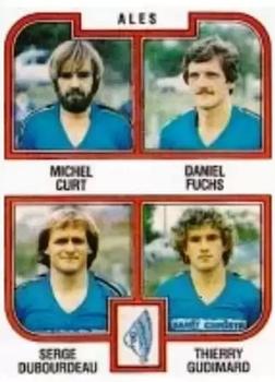 1982-83 Panini Football 83 (France) #374 Michel Curt / Daniel Fuchs / Serge Dubourdeaux / Thierry Gudimard Front