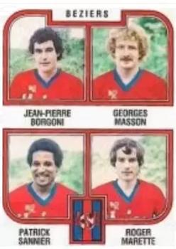 1982-83 Panini Football 83 (France) #383 Jean-Pierre Borgoni / Georges Masson / Patrick Sannier / Roger Marette Front