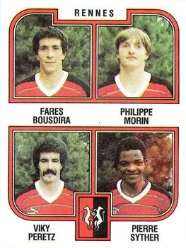 1982-83 Panini Football 83 (France) #417 Fares Bousdira / Morin / Peretz / Syther Front