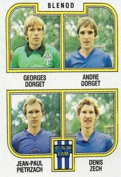 1982-83 Panini Football 83 (France) #436 Georges Dorget / Dorget / Pietrzach / Zech Front