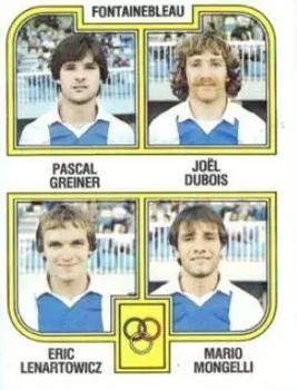 1982-83 Panini Football 83 (France) #450 Pascal Grenier / Joel Dubois / Eric Lenartowicz / Mario Mongelli Front