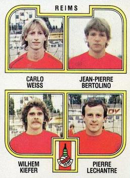 1982-83 Panini Football 83 (France) #477 Carlo Weis / Bertolino / Kiefer / Lechantre Front