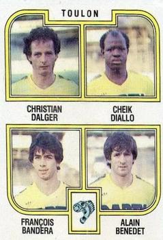 1982-83 Panini Football 83 (France) #486 Christian Dalger / Diallo / Bandera / Benedet Front