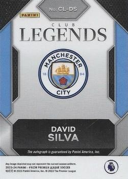 2023-24 Panini Prizm Premier League - Club Legends Signatures #CL-DS David Silva Back