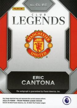 2023-24 Panini Prizm Premier League - Club Legends Signatures #CL-EC Eric Cantona Back