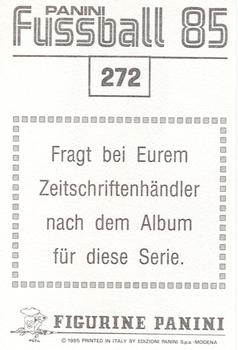 1984-85 Panini Fussball 85 Stickers #272 Lothar Matthäus Back