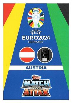 2024 Topps Match Attax Euro 2024 Germany #AUS1 Alexander Schlager Back