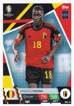 2024 Topps Match Attax Euro 2024 Germany #BEL8 Amadou Onana Front