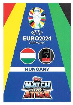 2024 Topps Match Attax Euro 2024 Germany #HUN6 Zsolt Nagy Back