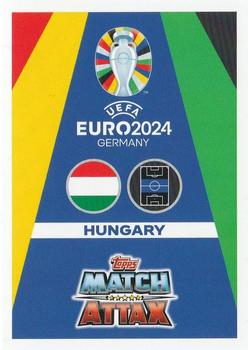 2024 Topps Match Attax Euro 2024 Germany #HUN14 András Schäfer Back