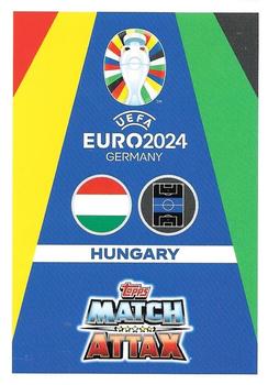 2024 Topps Match Attax Euro 2024 Germany #HUN15 Dominik Szoboszlai Back