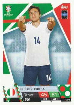 2024 Topps Match Attax Euro 2024 Germany #ITA15 Federico Chiesa Front