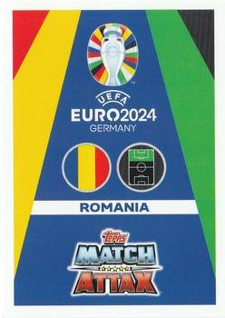 2024 Topps Match Attax Euro 2024 Germany #ROU17 George Puşcaş Back