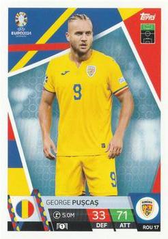 2024 Topps Match Attax Euro 2024 Germany #ROU17 George Puşcaş Front