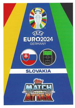 2024 Topps Match Attax Euro 2024 Germany #SVK14 Róbert Boženík Back