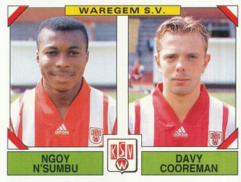 1994-95 Panini Football 95 (Belgium) #476 Ngoy N'Sumbu / Davy Cooreman Front