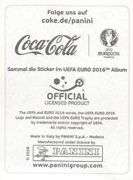 2016 Panini UEFA Euro Stickers - Coca-Cola Germany #NNO Bastian Schweinsteiger Back