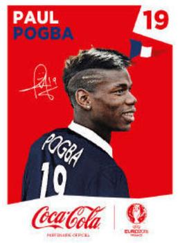 2016 Panini UEFA Euro Stickers - Coca-Cola France #19 Paul Pogba Front