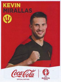 2016 Panini UEFA Euro Stickers - Coca-Cola Belgium #NNO Kevin Mirallas Front