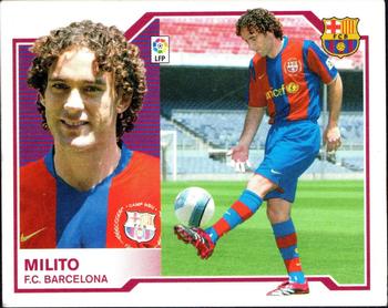 2007-08 Panini Liga Este Stickers - Ultimos Fichajes #12 Milito Front