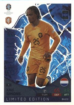 2024 Topps Match Attax Euro 2024 Germany - Blue Ice Limited Edition #BILE2 Xavi Simons Front