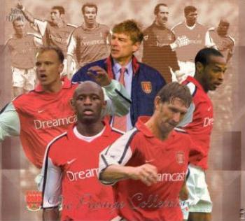 2001 Futera Platinum Arsenal FC Prestige #NNO XL Centrepiece Front