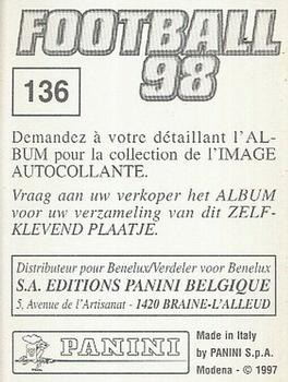 1997-98 Panini Football 98 (Belgium) #136 Ngoy Nsumbu Back