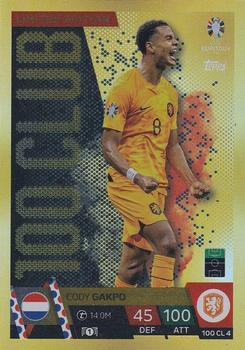 2024 Topps Match Attax Euro 2024 Germany - 100 Club Limited Edition #100CL4 Cody Gakpo Front