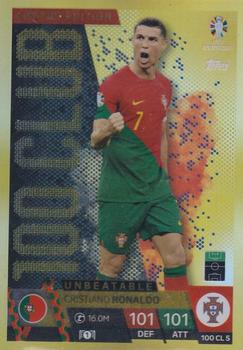 2024 Topps Match Attax Euro 2024 Germany - 100 Club Limited Edition #100CL5 Cristiano Ronaldo Front