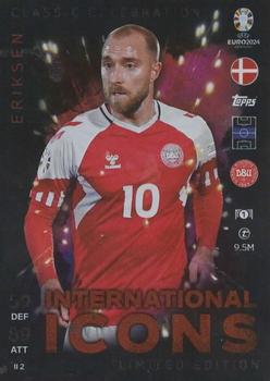 2024 Topps Match Attax Euro 2024 Germany - International Icon Limited Edition #IILE2 Christian Eriksen Front