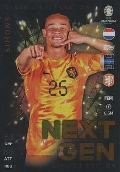 2024 Topps Match Attax Euro 2024 Germany - Next Gen Limited Edition #NGLE2 Xavi Simons Front