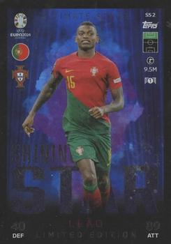 2024 Topps Match Attax Euro 2024 Germany - Shining Star Limited Edition #SSLE2 Rafael Leão Front