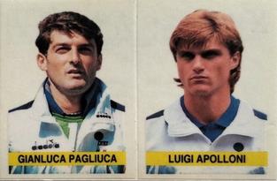 1994-95 Panini Supercalcio Stickers - L'Italia a USA '94 / Grazie, Azzurri! #P11 Gianluca Pagliuca / Luigi Apolloni Front