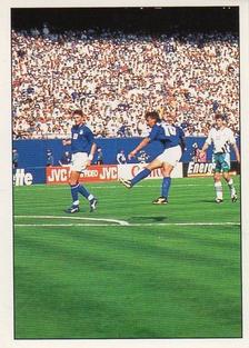 1994-95 Panini Supercalcio Stickers - L'Italia a USA '94 / Grazie, Azzurri! #P23 Italy vs Bulgaria Front