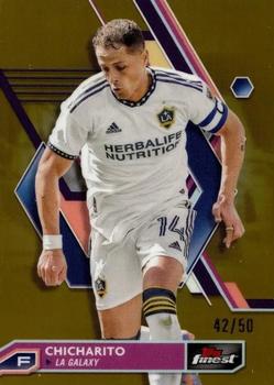 2023 Finest MLS - Gold Refractor #14 Chicharito Front