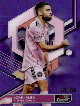 2023 Finest MLS - Purple Refractor #100 Jordi Alba Front
