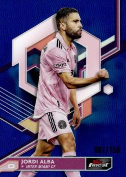 2023 Finest MLS - Blue Refractor #100 Jordi Alba Front