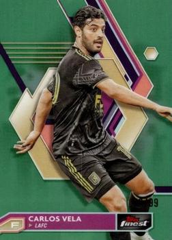 2023 Finest MLS - Neon Green Refractor #10 Carlos Vela Front