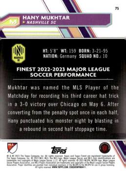 2023 Finest MLS - Neon Green Refractor #75 Hany Mukhtar Back