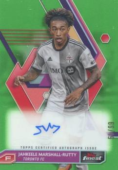 2023 Finest MLS - Base Autographs Neon Green Refractor #A-MR Jahkeele Marshall-Rutty Front