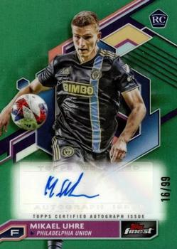 2023 Finest MLS - Base Autographs Neon Green Refractor #A-MU Mikael Uhre Front