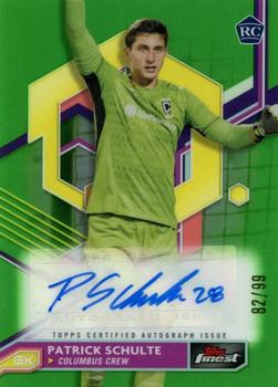 2023 Finest MLS - Base Autographs Neon Green Refractor #A-PS Patrick Schulte Front