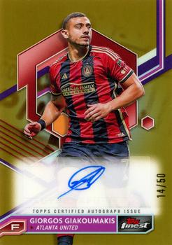 2023 Finest MLS - Base Autographs Gold Refractor #A-GG Giorgos Giakoumakis Front