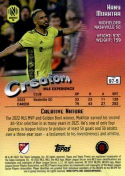2023 Finest MLS - 1997 Topps Finest Creators Gold Refractor #97-5 Hany Mukhtar Back