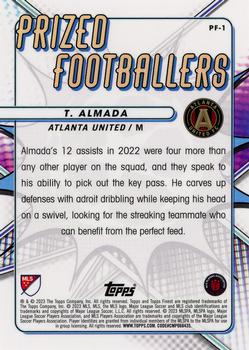 2023 Finest MLS - Prized Footballers #PF-1 Thiago Almada Back
