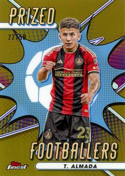 2023 Finest MLS - Prized Footballers Gold Refractor #PF-1 Thiago Almada Front