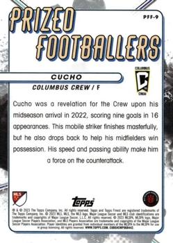 2023 Finest MLS - Prized Footballers Fusions Variation Red/Red #PFF-9 Cucho Back