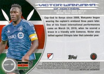 2023 Finest MLS - 2000 Topps World's Finest #WF-2 Victor Wanyama Back