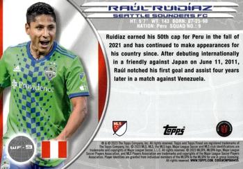 2023 Finest MLS - 2000 Topps World's Finest #WF-9 Raúl Ruidíaz Back